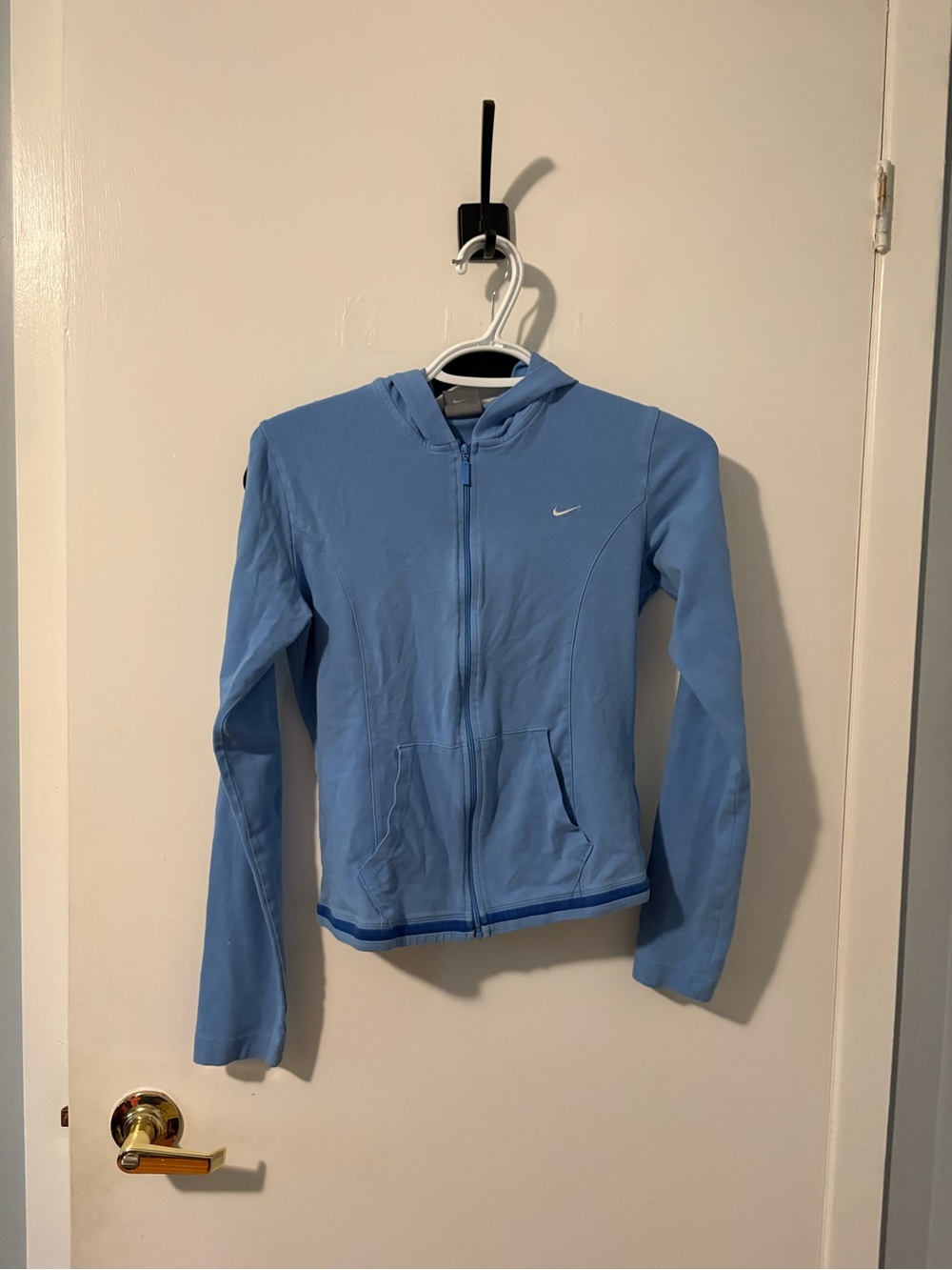 Nike Women's Light Blue Full-Zip Hoodie Jacket